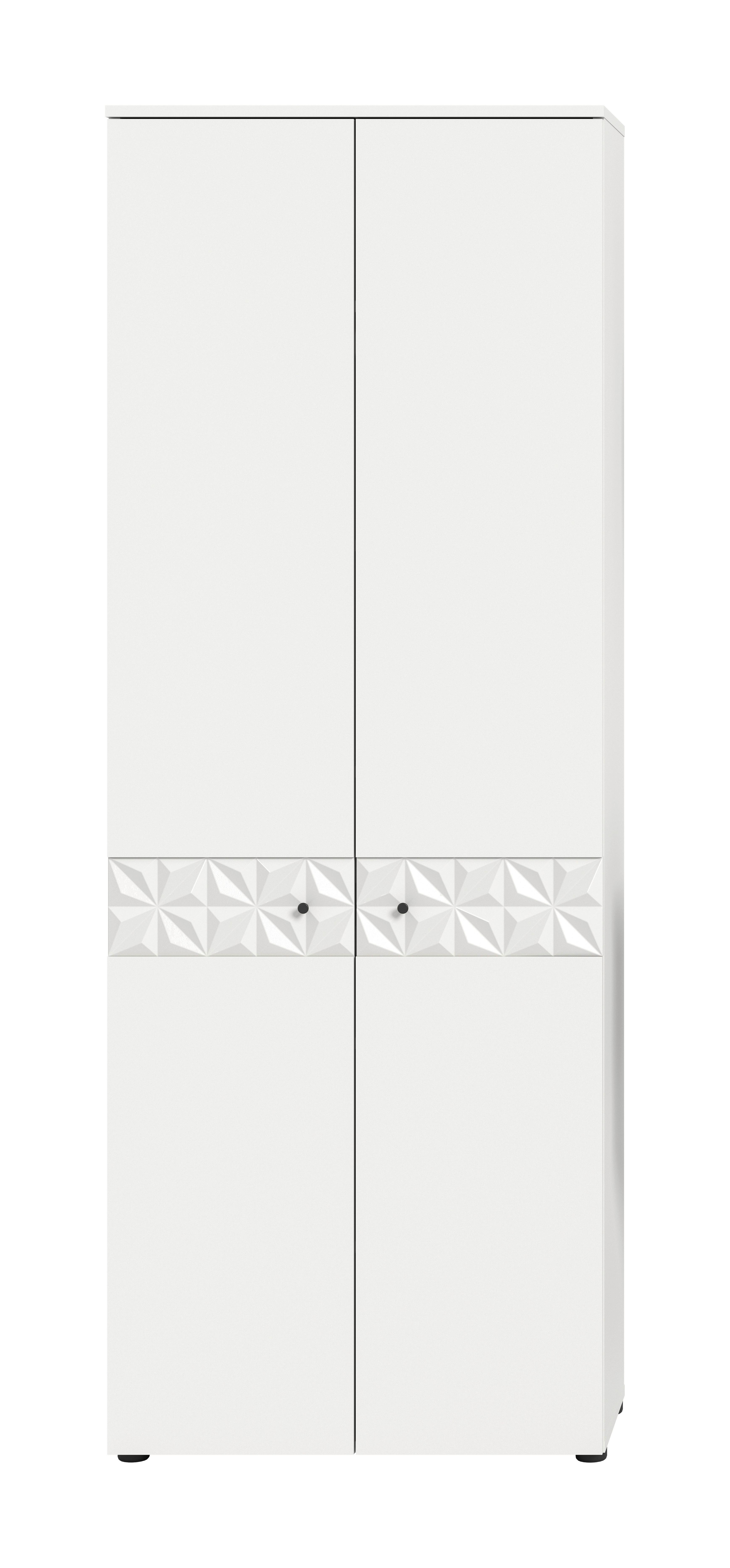 Garderobenschrank Prisma Weiß B: 70,2 cm