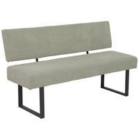 Sitzbank Olivia Giga-S - Beige/Schwarz, MODERN, Textil/Metall (160/91/61cm)