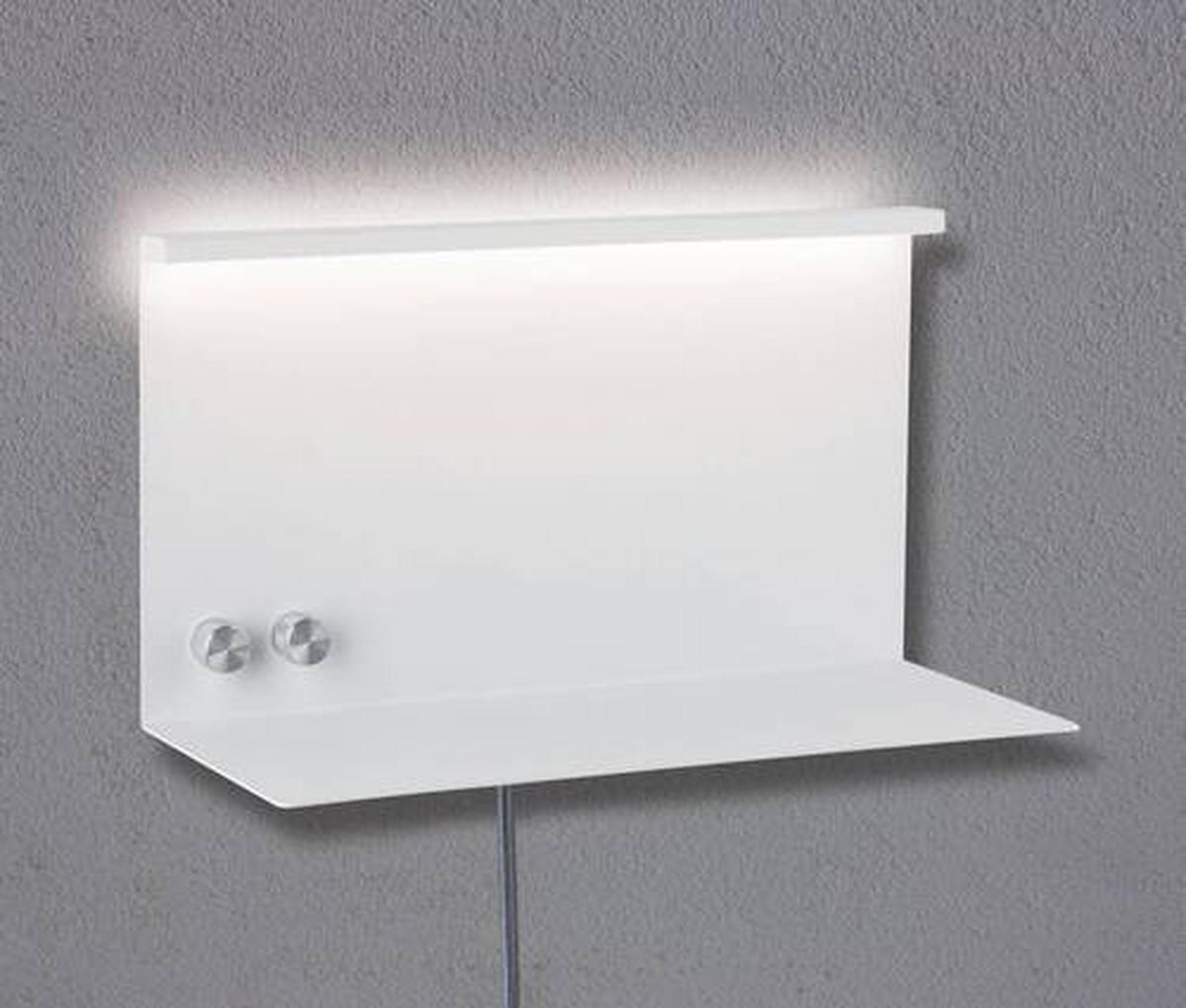 LED-Wandleuchte Jarina 1-Flammig USB-Anschluss - Weiß, Design, Metall (35/20cm) - Paulmann