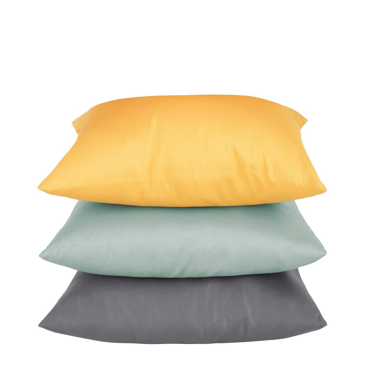 Dekorační polštář Basic, 40/40cm - zelená/antracitová, textil (40/40cm) - Based