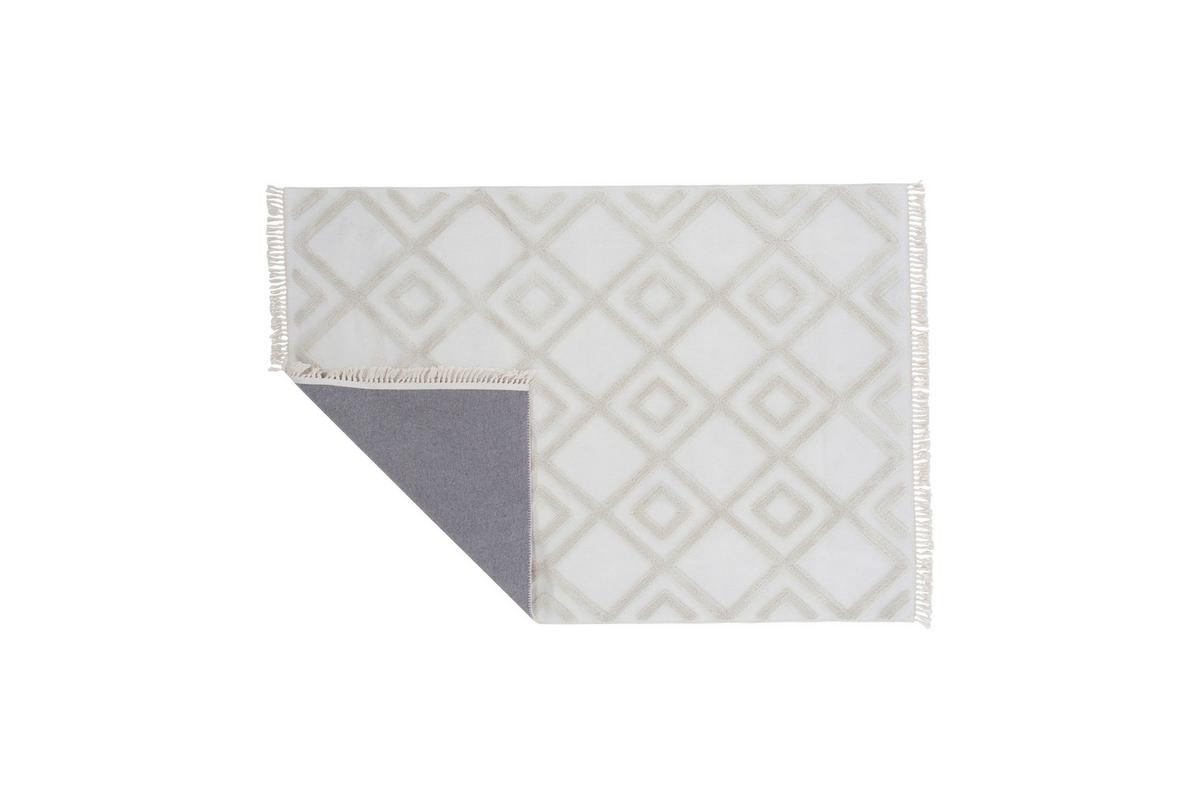 Flachwebteppich Towa - Weiß, LIFESTYLE, Textil (160/230cm) - P & B