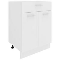 Küchenunterschrank Esilo 60 cm Weiß - Weiß, KONVENTIONELL, Holzwerkstoff (60/82/46cm) - MID.YOU