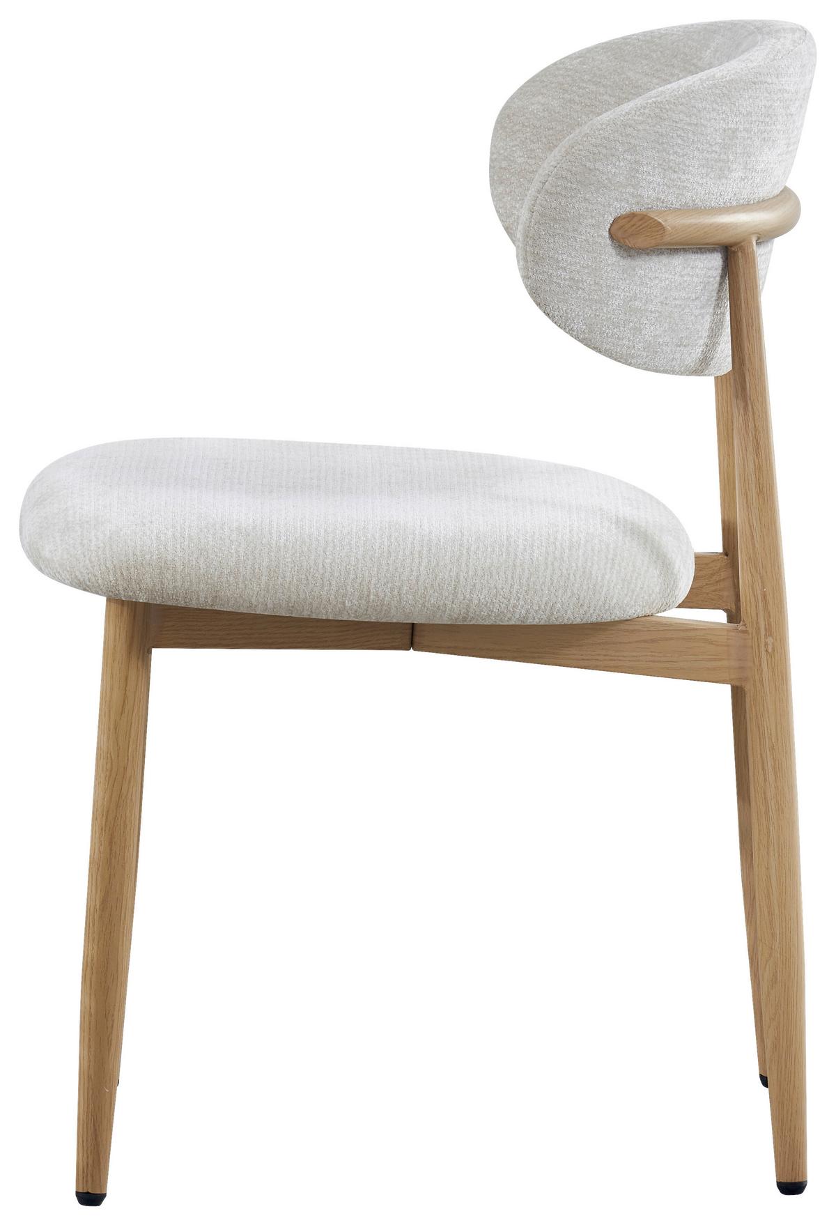 STOLIČKA IDA - farba duba/béžová, Design, kov/drevo (50/80/57cm) - Mömax