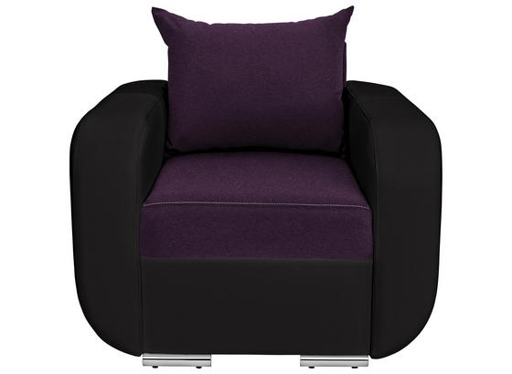 Sessel Faro B: 94cm - Chromfarben/Violett, MODERN, Holz/Textil (94/90/92cm) - Ombra Sessel Faro B: 94cm - Chromfarben/Violett, MODERN, Holz/Textil (94/90/92cm) - Ombra