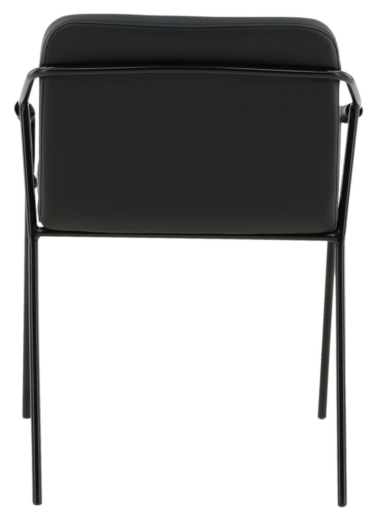 Stuhl-set Tvist - Schwarz, Design, Textil/Metall (53/77/59cm) - Livetastic