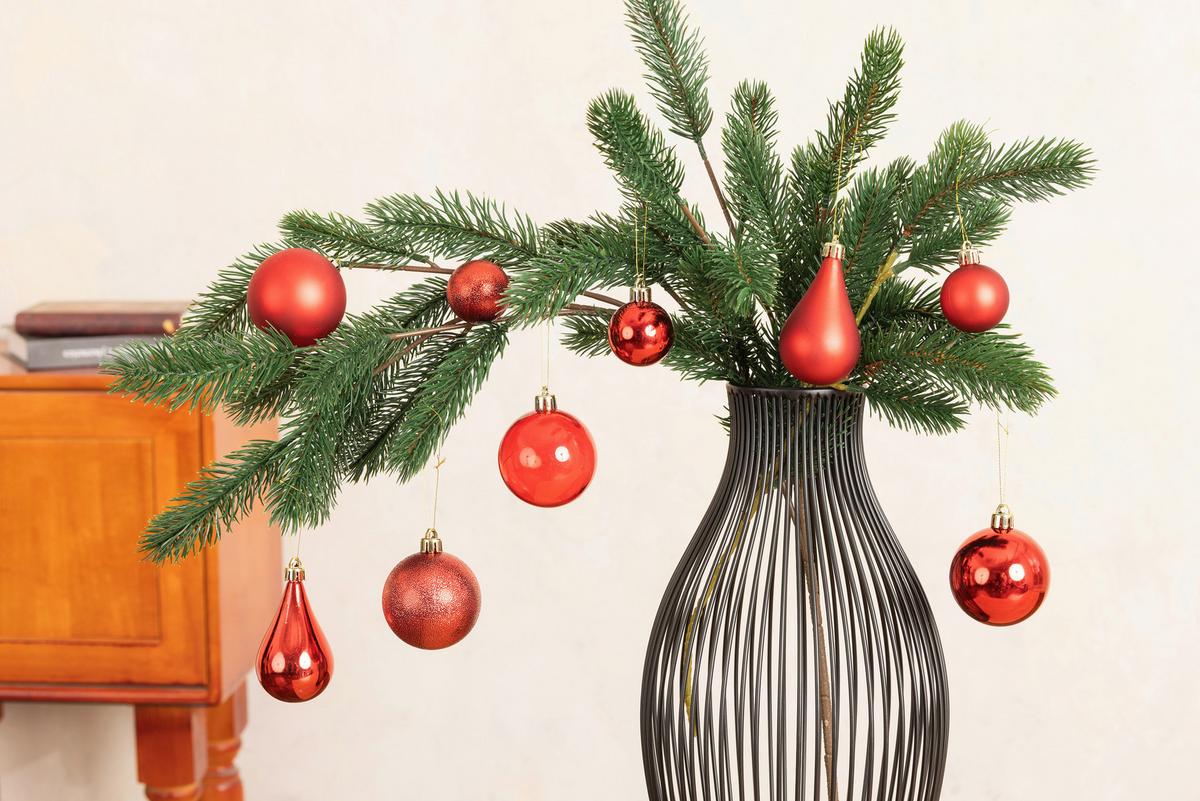 Christbaumkugel-set Lisa - Rot, KONVENTIONELL, Kunststoff - Luca Bessoni