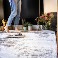 Flachwebteppich My Nevada 340 - Taupe, Design, Textil (80/150cm) - Obsession