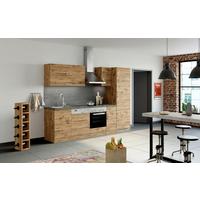Küchenzeile Sorrento Ohne Geräte 270 Cm Eichefarben - Eichefarben/Anthrazit, MODERN, Holzwerkstoff (270/200/60cm) - Held
