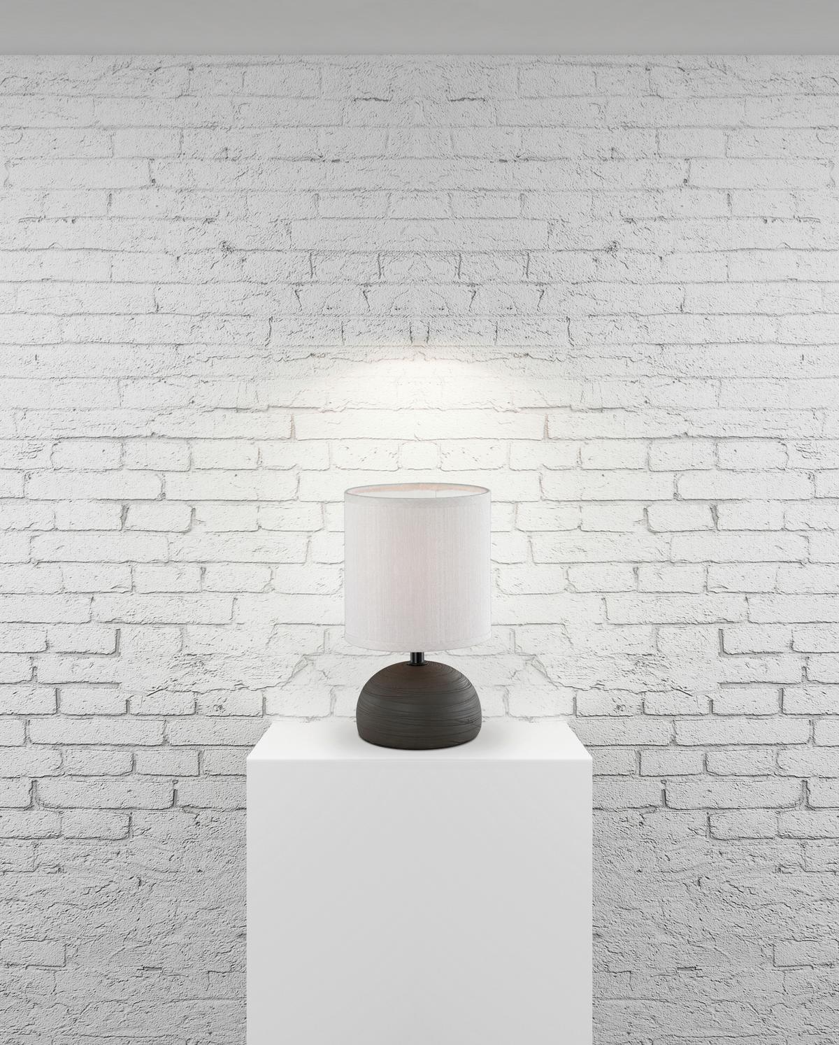 Tischlampe R50351026 Braun R50351026 - Braun, Basics, Keramik/Textil (14/23cm)