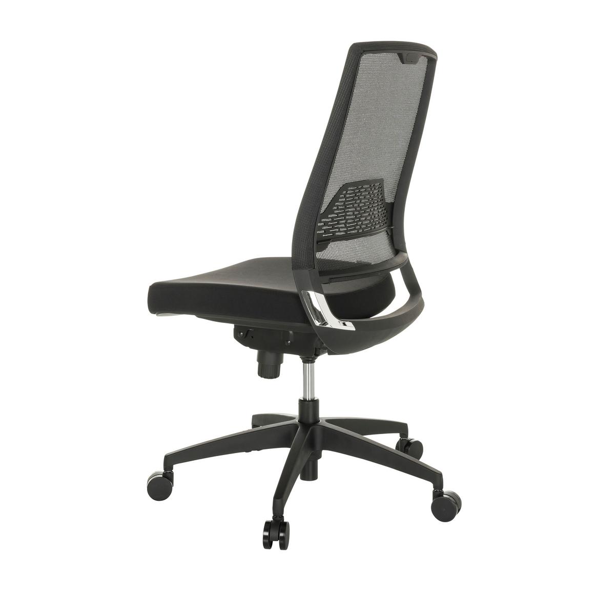 Drehstuhl Porto Eco I - Schwarz, Basics, Kunststoff/Textil (49/98-107/60cm) - MID.YOU
