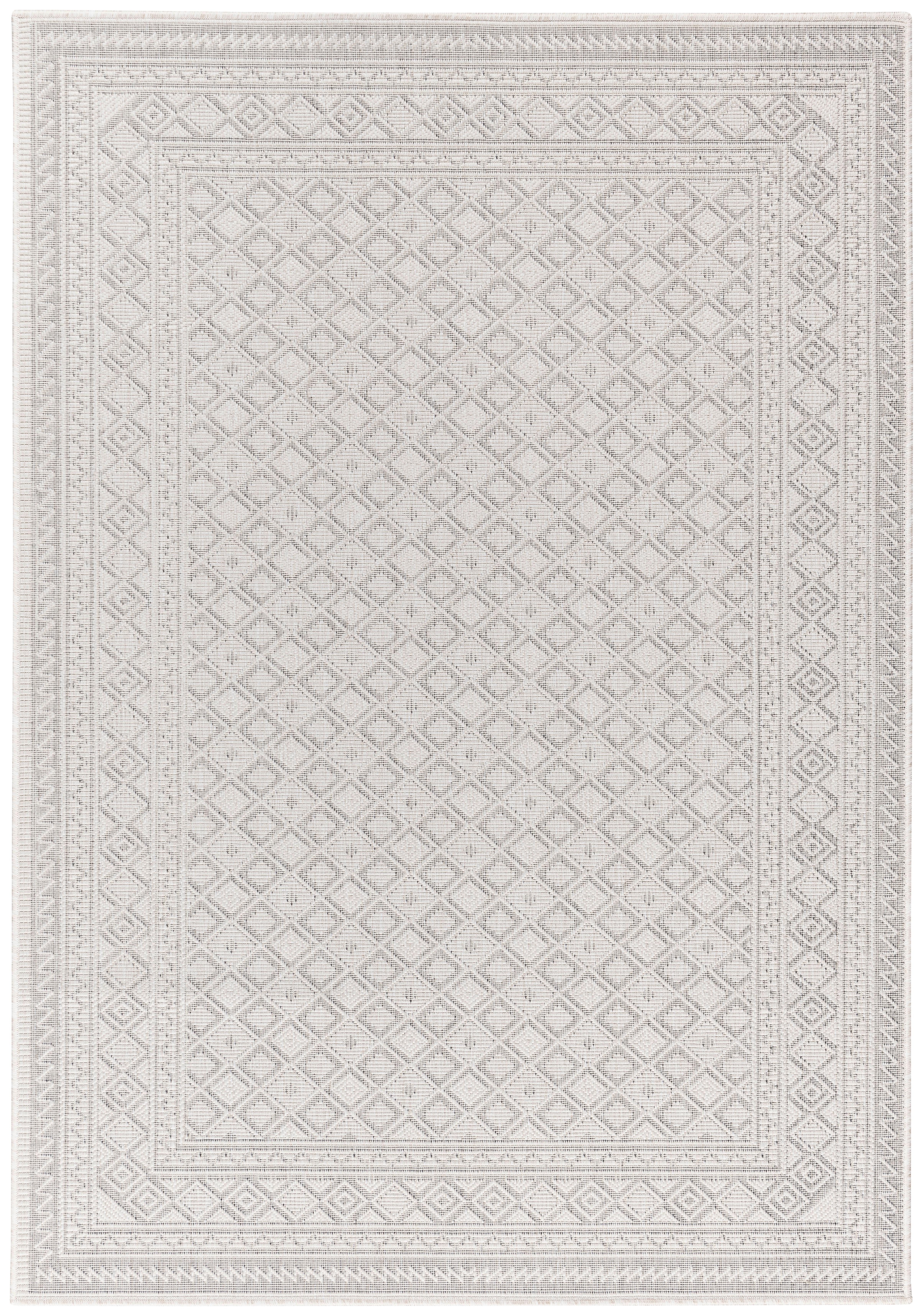 KOBEREC TKANÝ NA PLOCHO Naturel 2, 120/170cm, bílá - bílá, Moderní, textil (120/170cm) - Modern Living