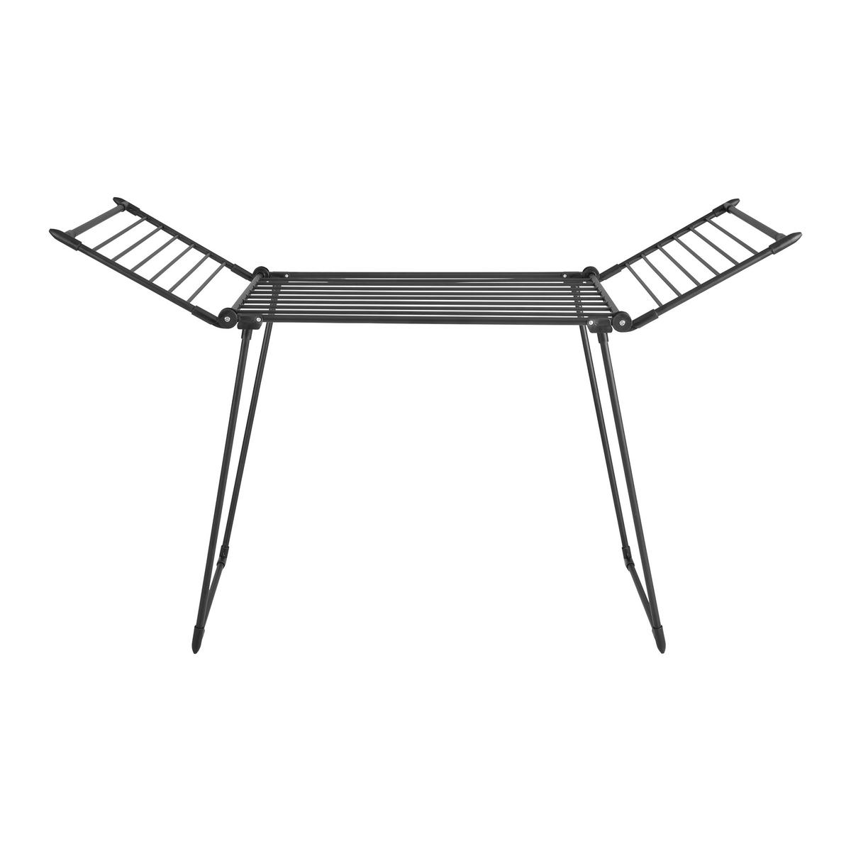 Stojací sušák na prádlo MICHI - černá, Moderní, kov/plast (175/60/105cm) - Mömax