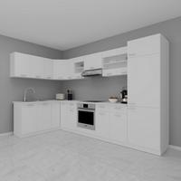 Eckküche Esilo Weiß S: 178/328 Cm - Weiß, KONVENTIONELL, Holzwerkstoff (178/328cm) - MID.YOU