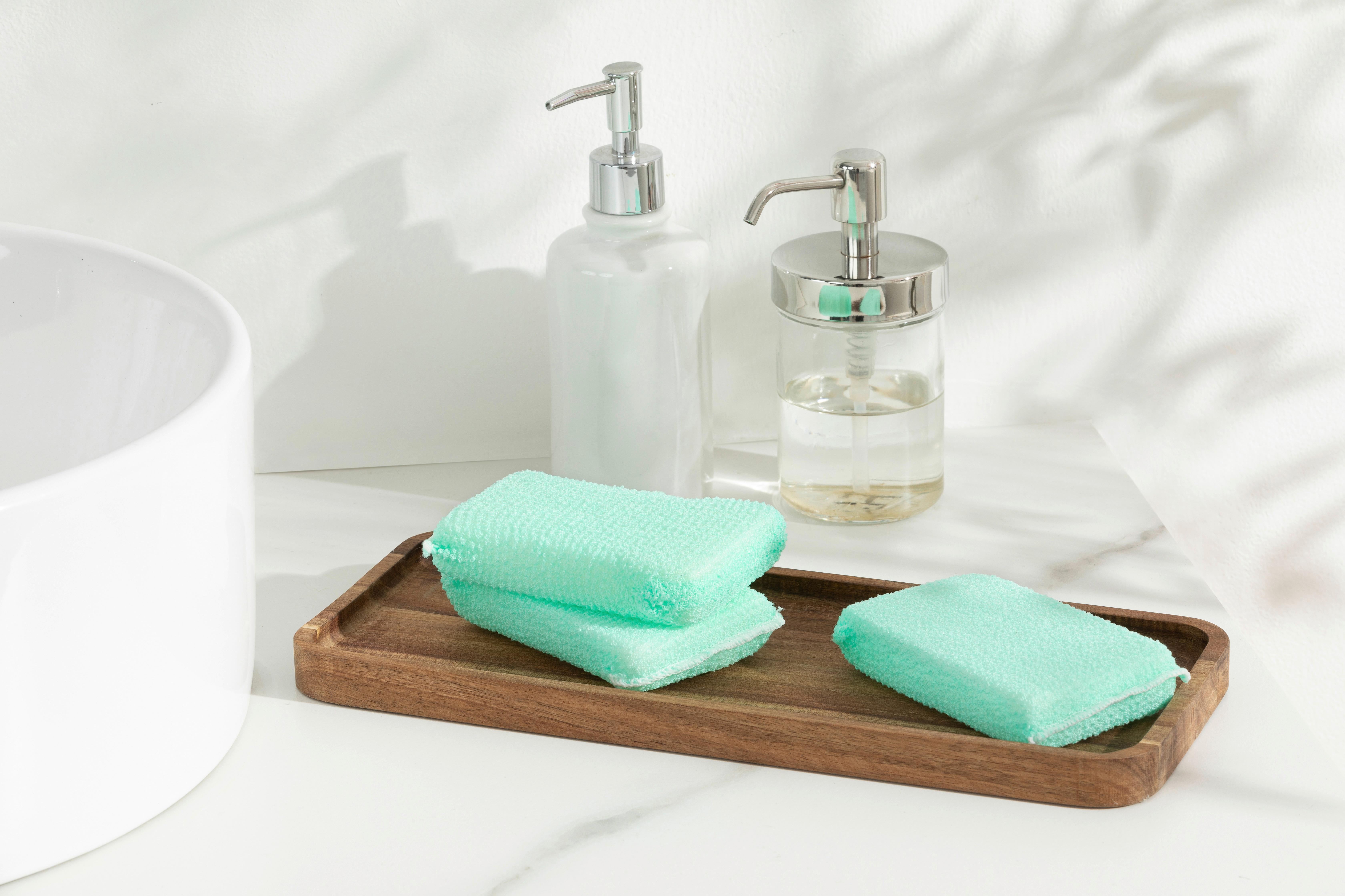 Szivacs Elke 3 Darabos - zöld, Konventionell, műanyag (8/12,5/2,5cm) - Ondega