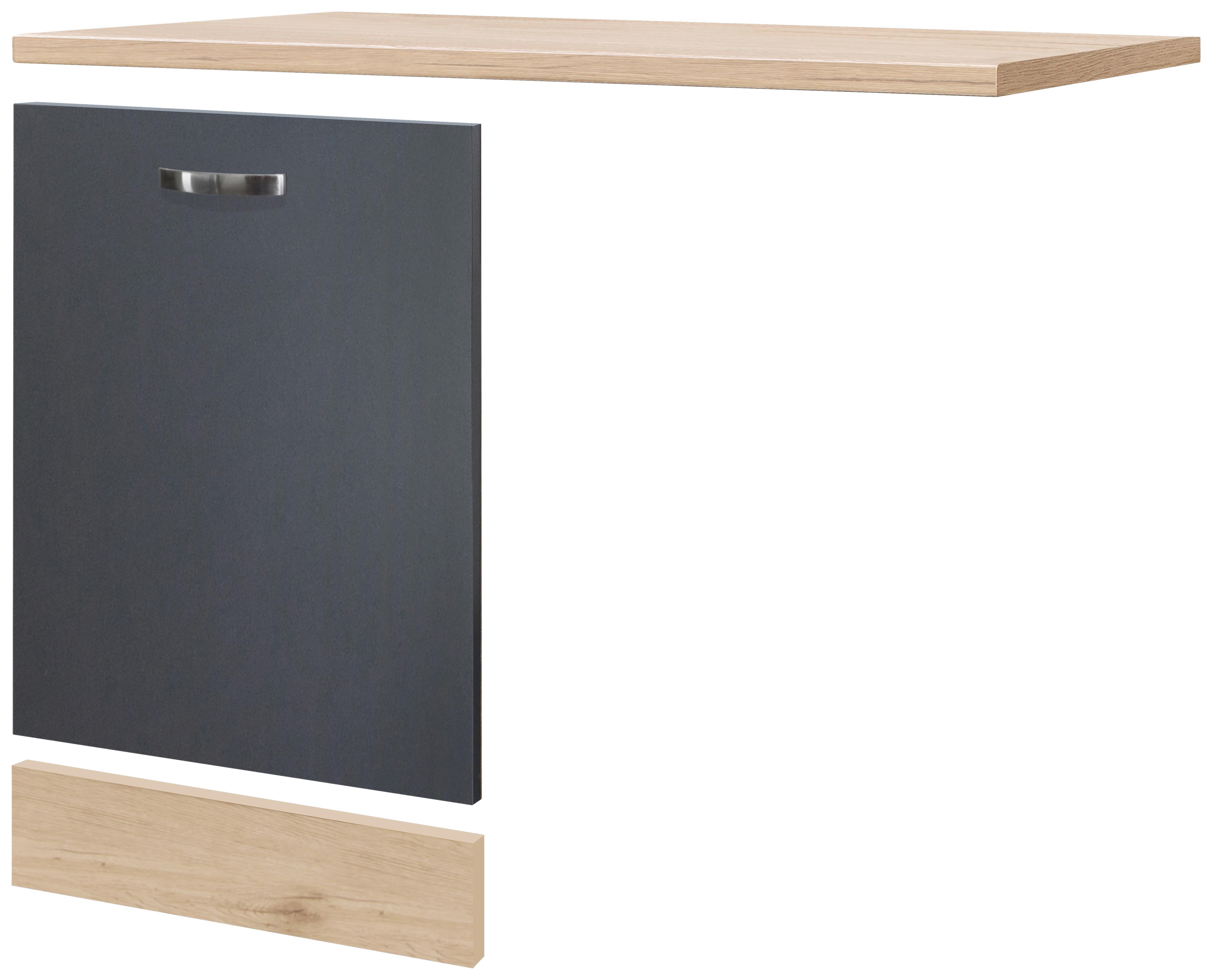 Geschirrspülerfront Shadow   Gsp-Paket Tigsv 45 - Eiche San Remo/Grau, MODERN, Holzwerkstoff (95/85/60cm) - FlexWell