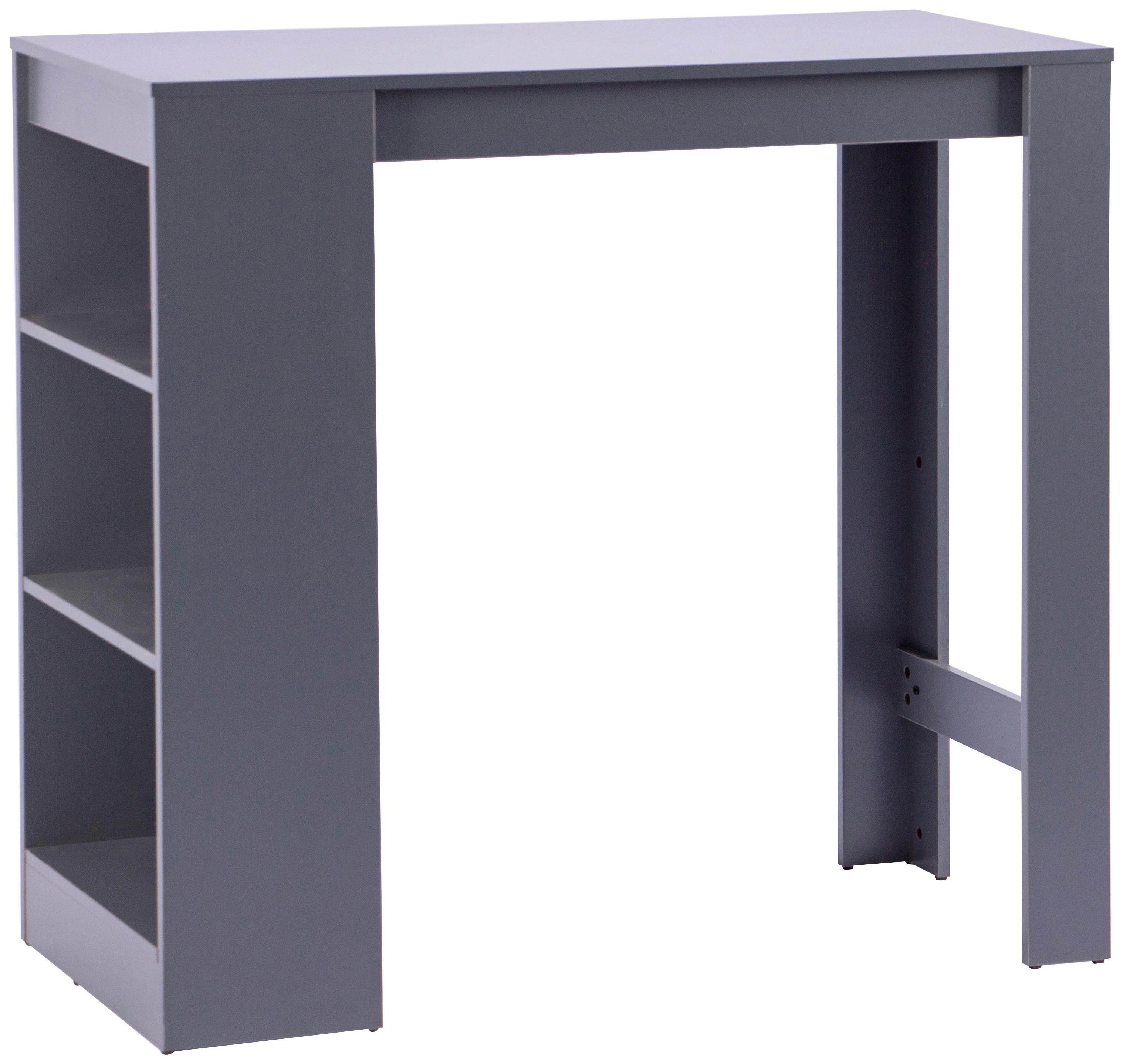 Bartisch Brook Mdf Dunkelgrau, B: 110cm - Dunkelgrau, KONVENTIONELL, Holzwerkstoff (110/103/50cm) - P & B