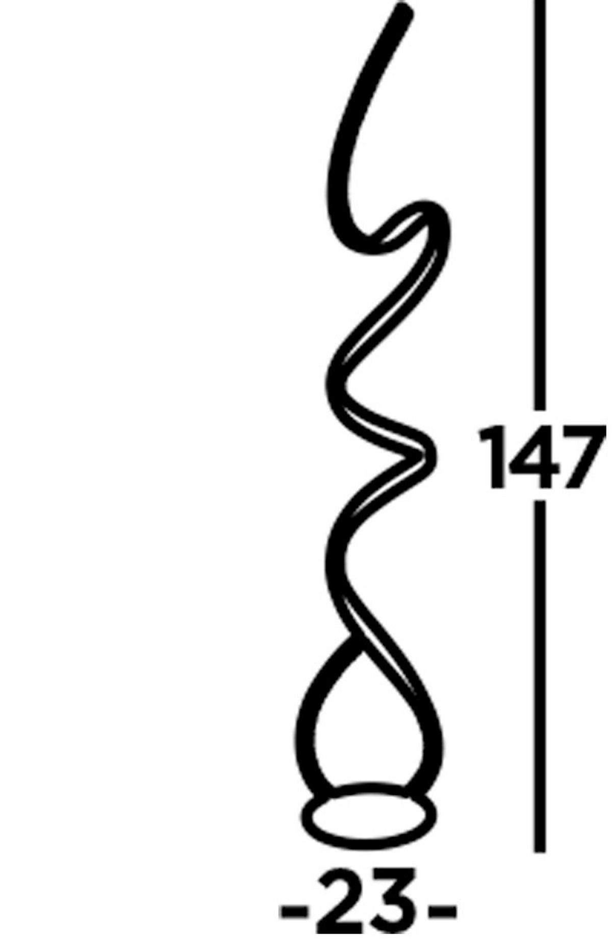 Led Állólámpa Eu9219cc - krómszínű/átlátszó, Design, üveg/fém (23/28/147cm)