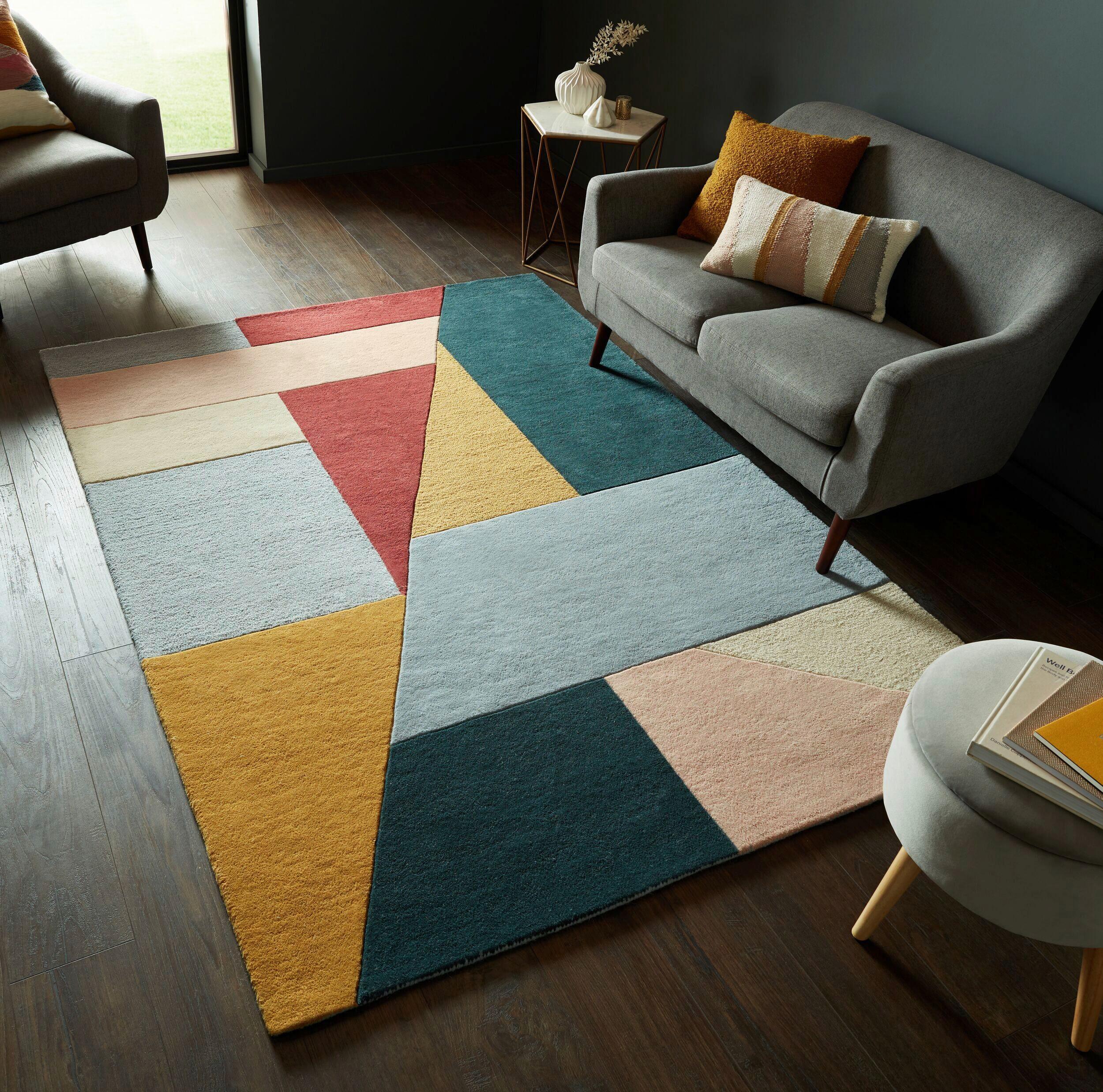 Wollteppich Multicolor B: 160 cm - Multicolor, Basics, Textil (160/230cm)