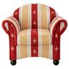 Sessel Torello Rot B: 90 cm - Wengefarben/Rot, KONVENTIONELL, Textil (90/84/80cm) - Livetastic