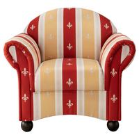 Sessel Torello Rot B: 90 Cm - Wengefarben/Rot, KONVENTIONELL, Textil (90/84/80cm) - Livetastic