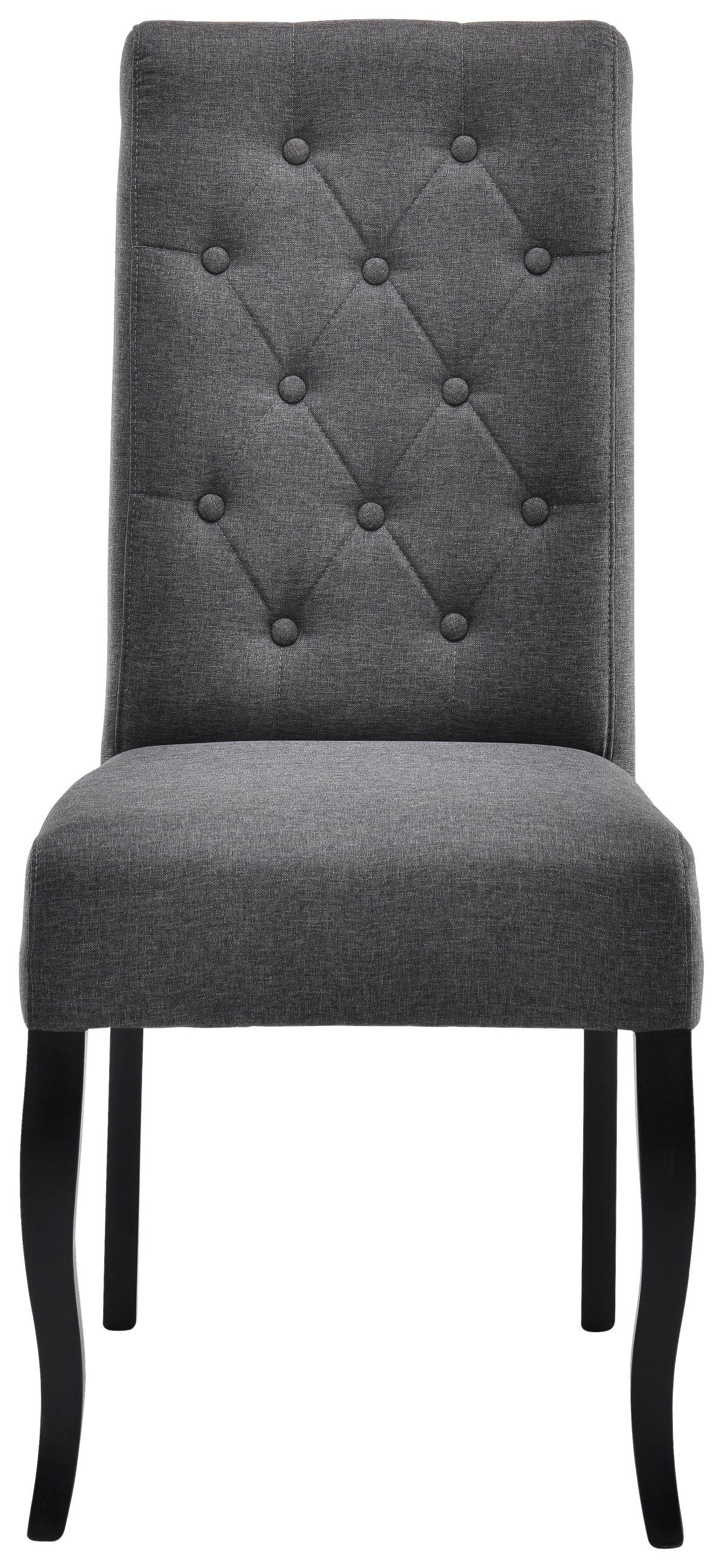 Szék Elodie - fekete/szürke, Konventionell, fa (47/100,5/64cm)