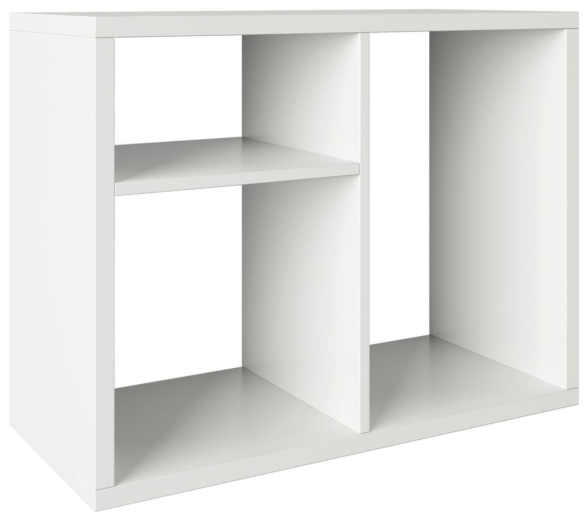 Regal Fortuna - Weiß, Basics, Holzwerkstoff (75/58/34cm) - MID.YOU
