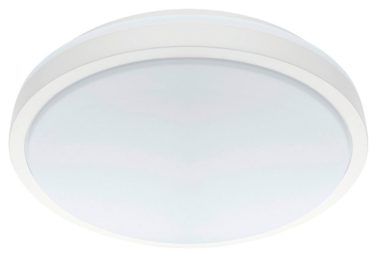 Led-deckenleuchte Competa 1 Ø 32,5 Cm - Weiß, MODERN, Kunststoff/Metall (32,5/5,5cm)