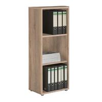 Aktenregal Sonoma Eiche Dekor B: 44,1cm - Silberfarben/Sonoma Eiche, MODERN, Holzwerkstoff (44,1/113,6/33cm) - MID.YOU