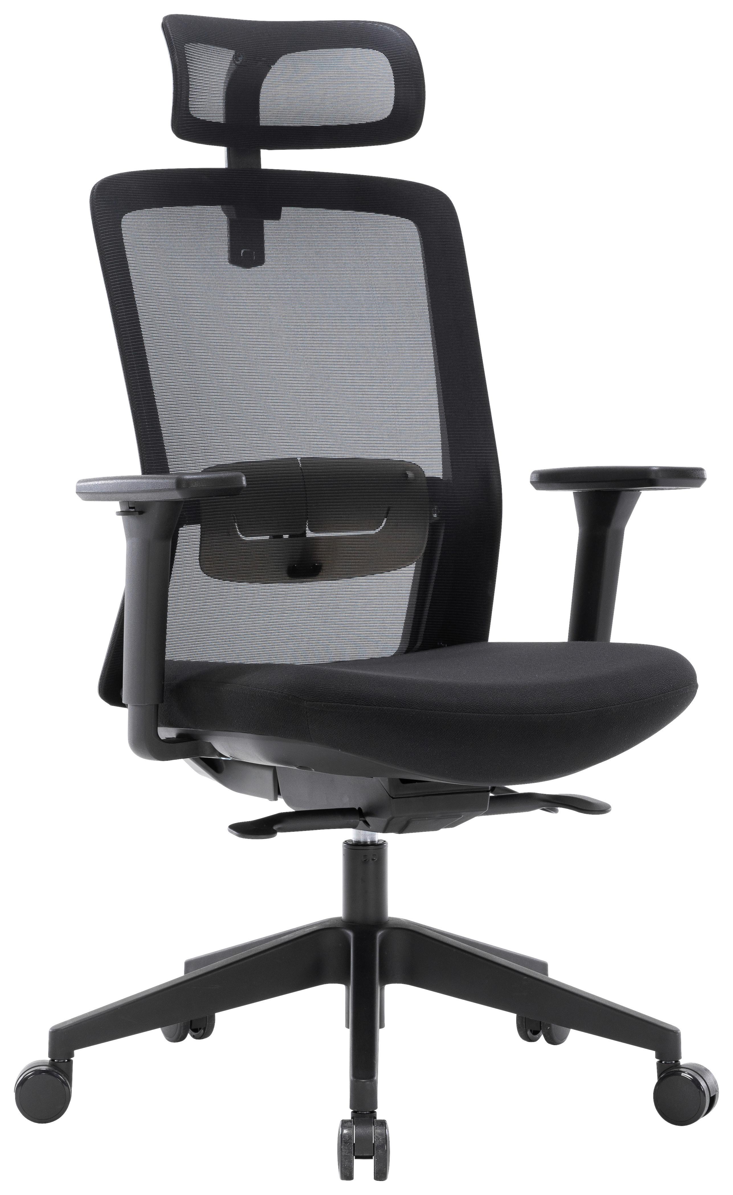 Drehstuhl Orlando 1 - Schwarz, MODERN, Holz/Kunststoff (68/116-126/63cm)