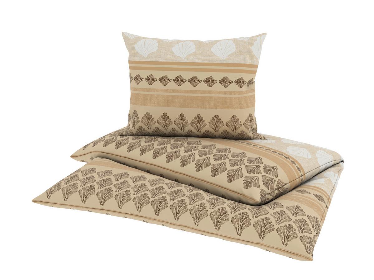 Bettwäsche Hemma - Gelb/Braun, ROMANTIK / LANDHAUS, Textil - James Wood