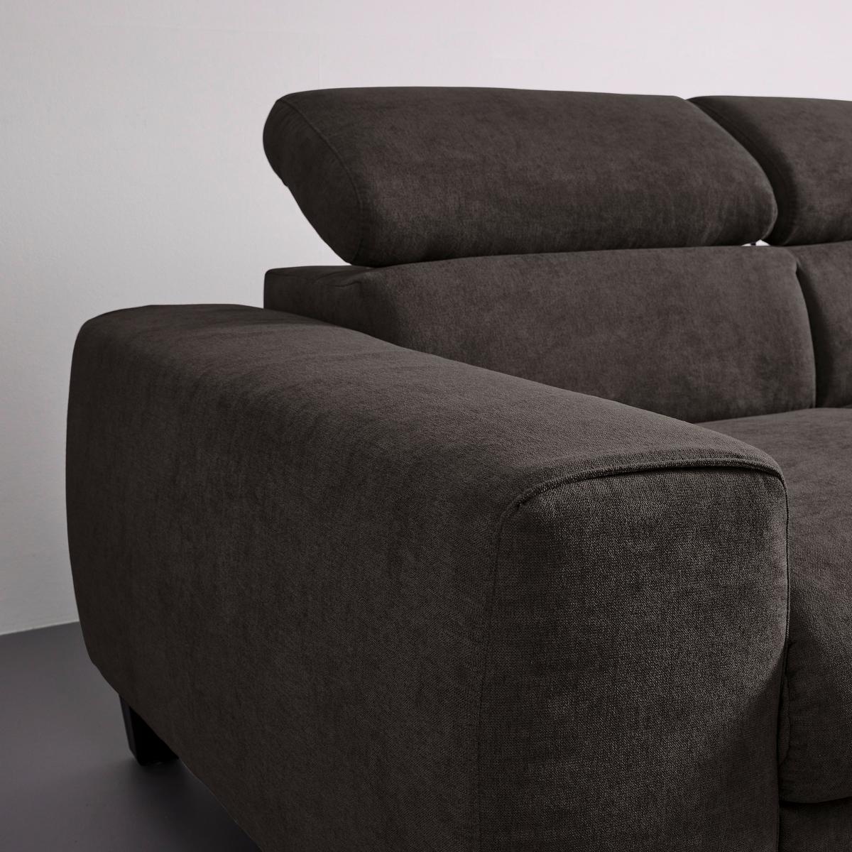 Sedací souprava Malibu šedohnědá - šedavě hnědá, Moderní, dřevo/textil (249/88/207cm) - Bessagi Home