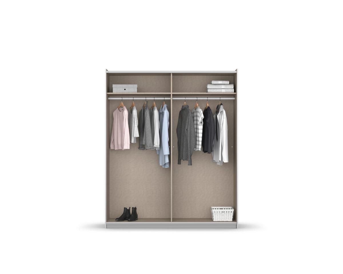 Schwebetürenschrank Reflect - Silberfarben/Eiche Artisan, MODERN, Glas/Holzwerkstoff (175/210/59cm)