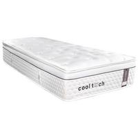 Taschenfederkernmatratze Cooltech 90x200 cm H3 H: 32 cm - Weiß, Basics, Textil (90/200cm) - Livetastic