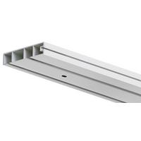 Vorhangschiene 2-läufig 150cm Kunststoff Weiß Kürzbar - Weiß, KONVENTIONELL, Kunststoff (150cm) - Ondega