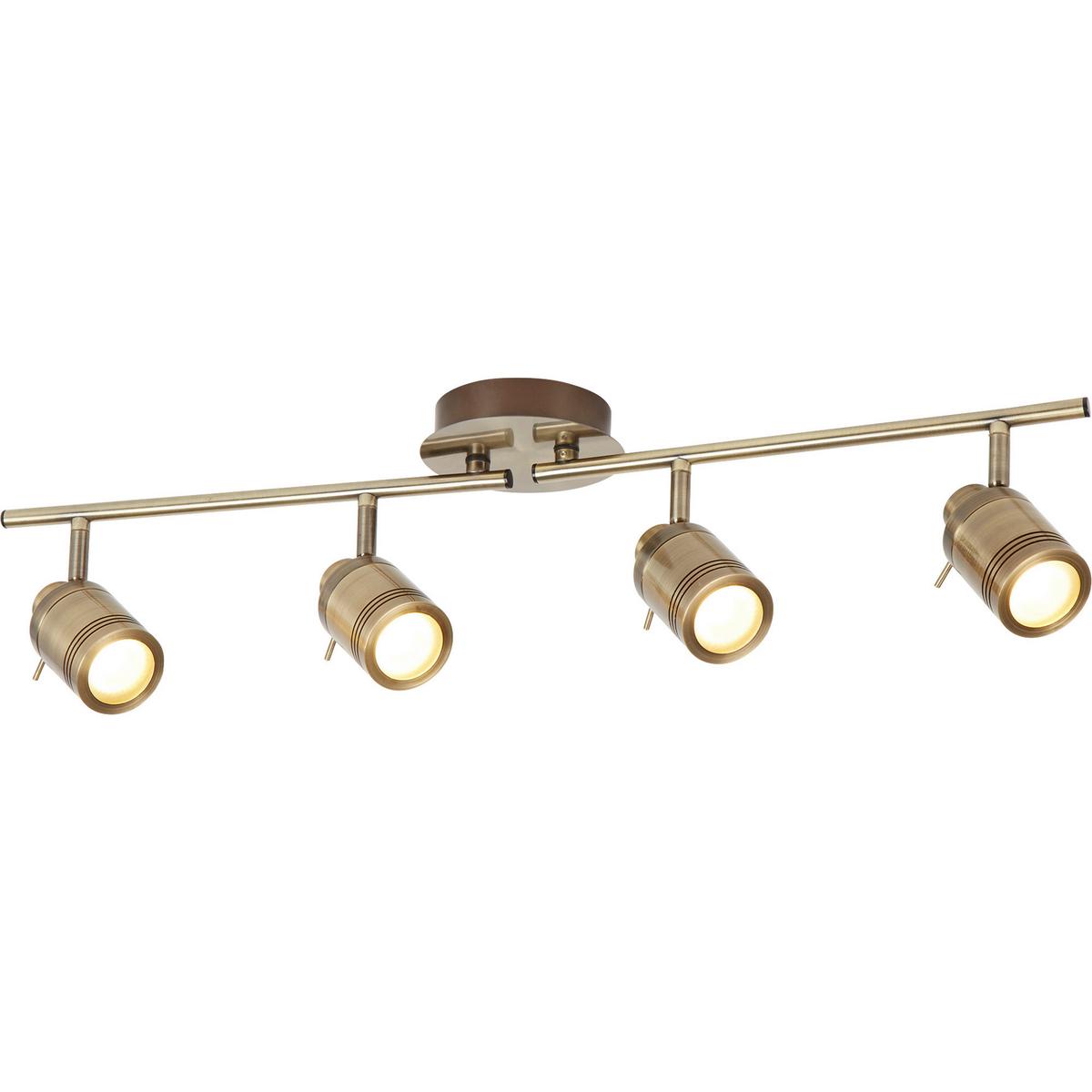 Deckenstrahler Samson 6604ab - Messingfarben, Basics, Metall (79/19.5/13cm)