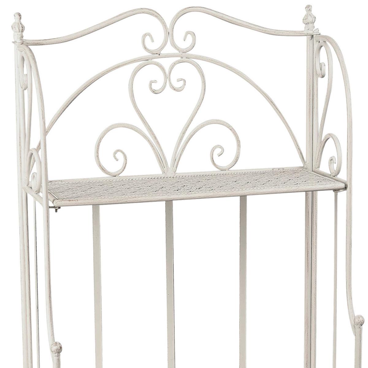 Regal Eisen Nadim 1 B 59cm, Weiß - Weiß, MODERN, Metall (59/116/30cm)