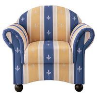 Sessel Torello Blau B: 90 Cm - Wengefarben/Blau, KONVENTIONELL, Textil (90/84/80cm) - Livetastic