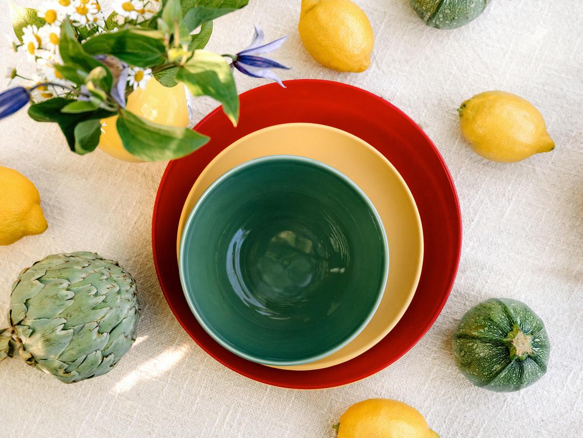 Tafelservice 12 -Teilig. Steinzeug, Multicolor - Multicolor, Basics, Keramik - Creatable
