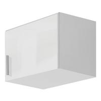 NÁSTAVEC NA SKŘÍŇ K 1-DVEŘOVÉ SKŘÍNI, BIELA - bílá/barvy hliníku, Moderní, kompozitní dřevo/plast (47/39/54cm)