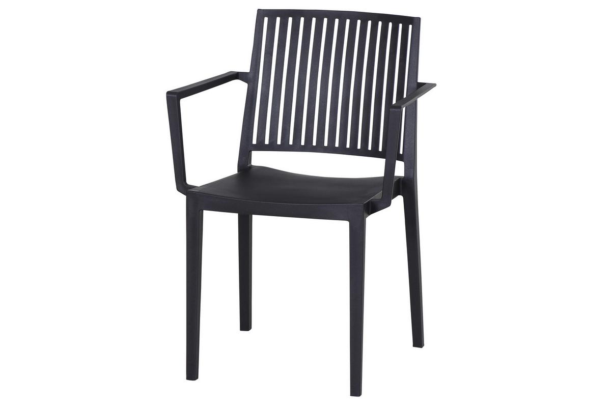 Stapelstuhl T20082 - Anthrazit, Basics, Kunststoff (57/80/56cm) - Siena Garden