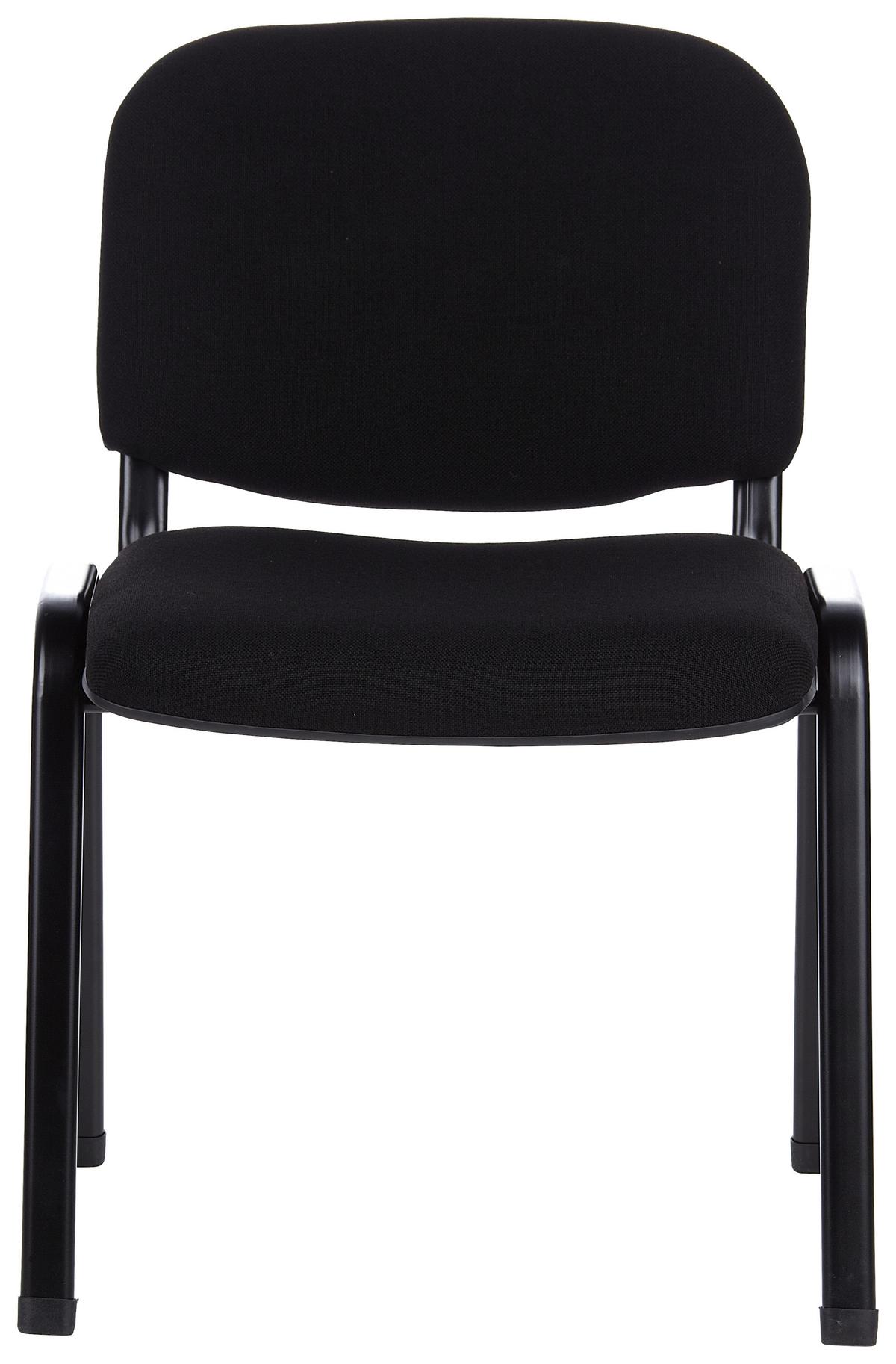 Besucherstuhl Xt 600 - Schwarz, Basics, Textil/Metall (58/84/48cm) - MID.YOU