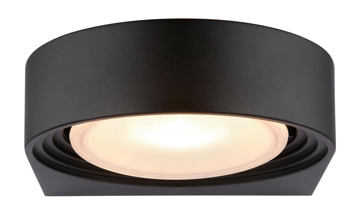 Led-außenleuchte 34322w Oko - Schwarz/Weiß, Design, Kunststoff/Metall (16/6,6cm) - Globo