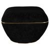 Hocker Contessa Schwarz/goldfarben D: 60 Cm - Goldfarben/Schwarz, Design, Textil (60/42,5cm) - Kayoom