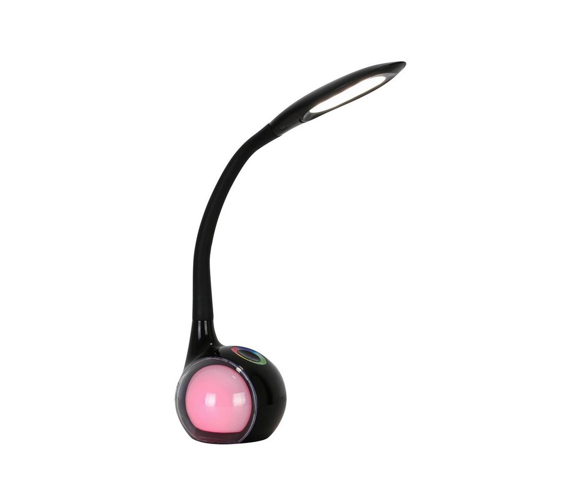 LED LAMPA NA PÍSACÍ STÔL NIHAT1 - priehľadné/čierna, Modern, kov/plast (max 30/13,5/max 53cm) - Mömax