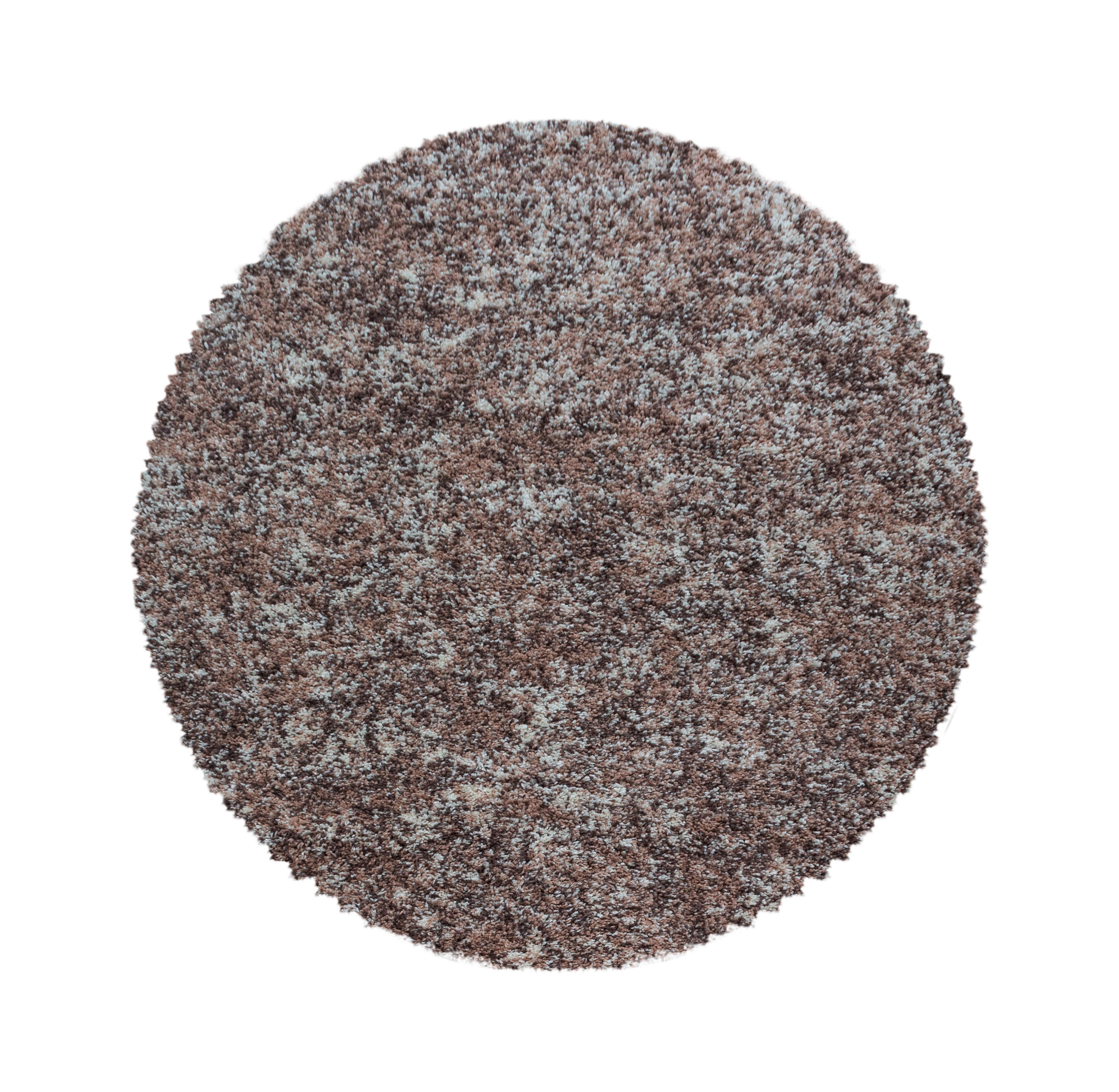 Hochflorteppich Enjoy - Beige, KONVENTIONELL, Textil (80/80cm) - Novel