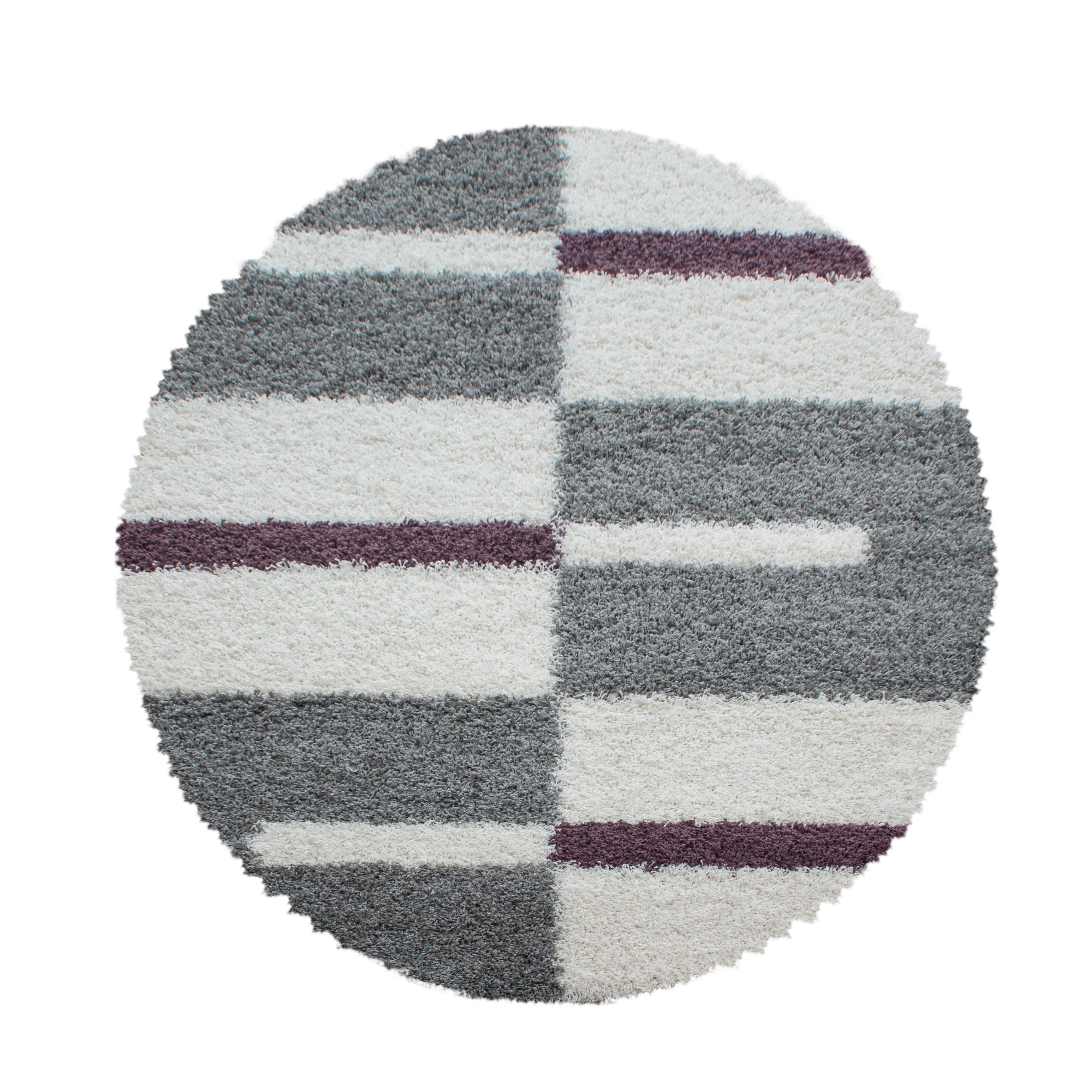 Hochflorteppich Gala - Lila, Design, Textil (160/160cm) - Novel