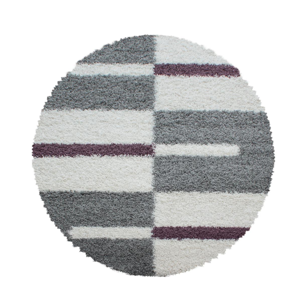 Hochflorteppich Gala - Lila, Design, Textil (80/80cm) - Novel