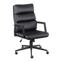 Kancelárske kreslo MAN IN BLACK - čierna, Modern, kov/textil (58/108-118/57cm) - Mömax