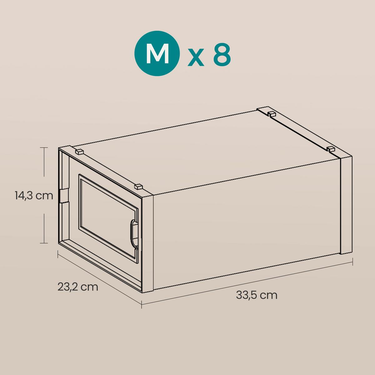 Schuhbox Transparent B: 33,3 Cm - Transparent, Basics, Kunststoff (33,3/14/23cm)