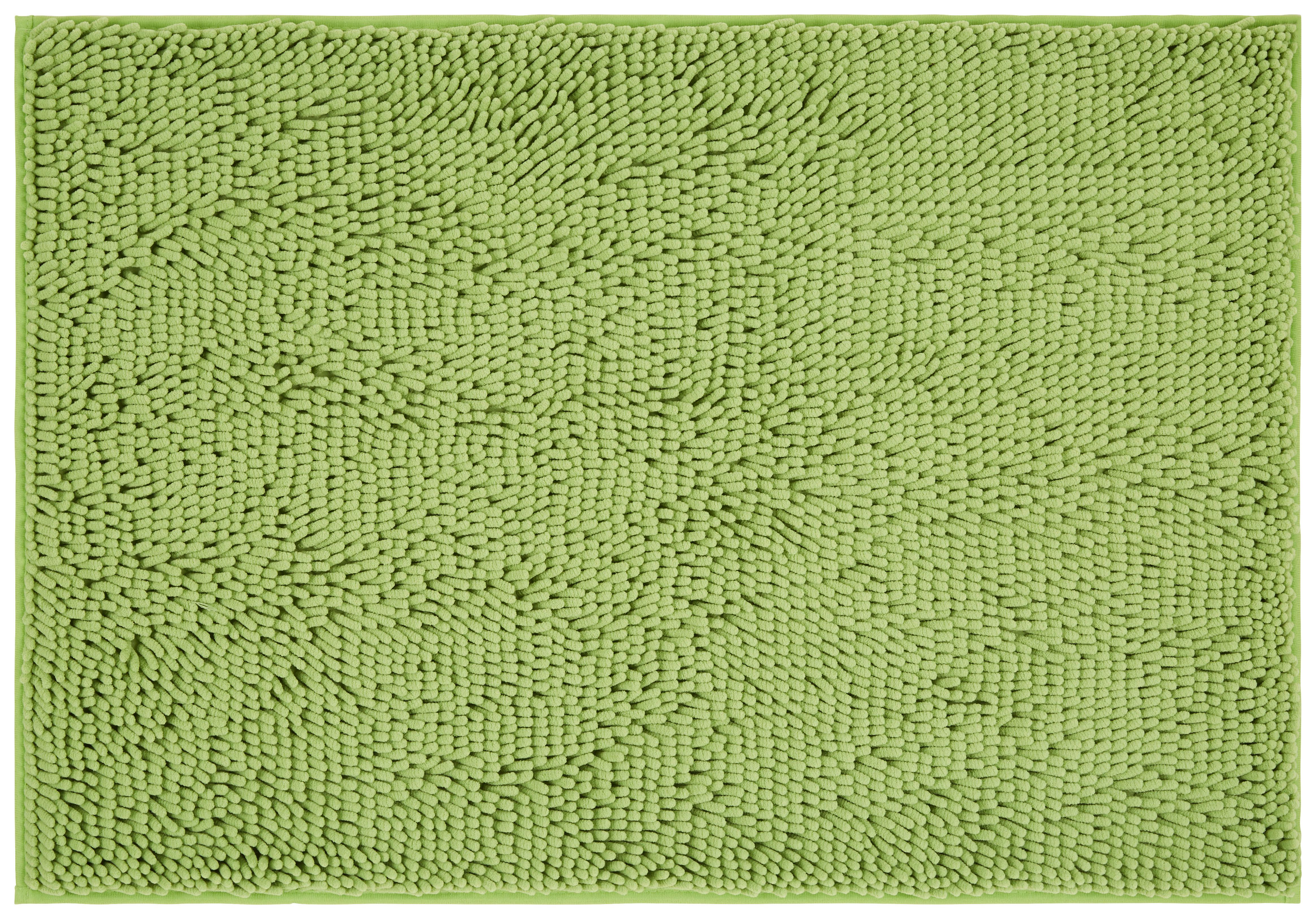 Badematte Liliane Grün 70x120 cm Rutschhemmend - Grün, KONVENTIONELL, Textil (70/120cm) - Ondega